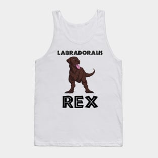 Labrador Dinosaur (black) Tank Top